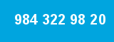 984 322 98 20 984 322 98 20